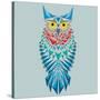 Vector Geometric Owl-Yuriy Borisov-Stretched Canvas