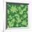 Vector Green Lineart Succulents Seamless Pattern-Oksancia-Framed Art Print