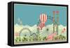 Vector Holiday Background with Carnival and Amusement Park-marrishuanna-Framed Stretched Canvas