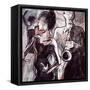 Vector Illustration of a Jazz Band with Dancers-isaxar-Framed Stretched Canvas