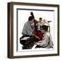 Vector Illustration of a Jazz Band-isaxar-Framed Art Print