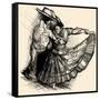 Vector Illustration of a Latino Dance Drawing-isaxar-Framed Stretched Canvas