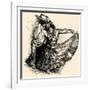 Vector Illustration of a Latino Dance Drawing-isaxar-Framed Art Print