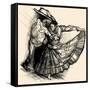 Vector Illustration of a Latino Dance Drawing-isaxar-Framed Stretched Canvas