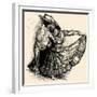 Vector Illustration of a Latino Dance Drawing-isaxar-Framed Premium Giclee Print