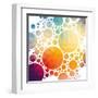 Vector Illustration of Colorful Geometric Background with Circles-Artem Kovalenco-Framed Art Print