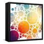 Vector Illustration of Colorful Geometric Background with Circles-Artem Kovalenco-Framed Stretched Canvas