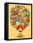 Vector Illustration of Dream and Thought of Indian Man-stockshoppe-Framed Stretched Canvas