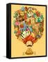 Vector Illustration of Dream and Thought of Indian Man-stockshoppe-Framed Stretched Canvas