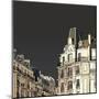 Vector Illustration of Facades in Paris in a Stormy Weather-isaxar-Mounted Art Print