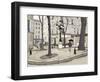 Vector Illustration of Furstemberg Square in Paris-isaxar-Framed Art Print