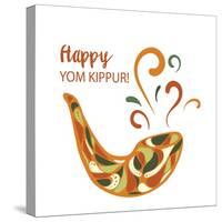 Vector Illustration of Happy Yom Kippur Background-InkyWater-Stretched Canvas