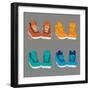 Vector Illustration of Shoes-Yuriy Borisov-Framed Premium Giclee Print