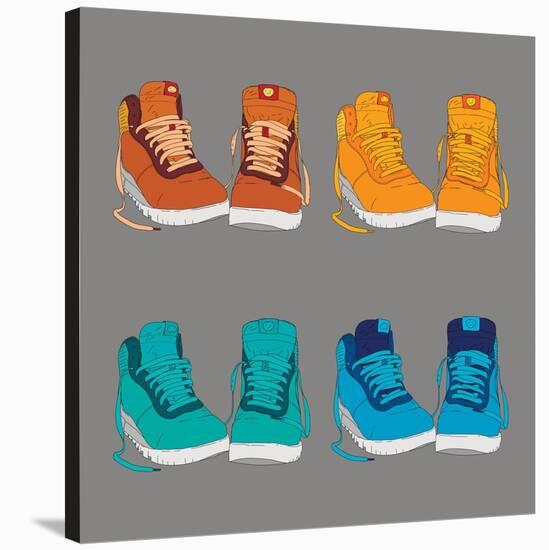 Vector Illustration of Shoes-Yuriy Borisov-Stretched Canvas