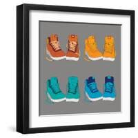 Vector Illustration of Shoes-Yuriy Borisov-Framed Art Print