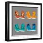 Vector Illustration of Shoes-Yuriy Borisov-Framed Art Print