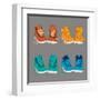 Vector Illustration of Shoes-Yuriy Borisov-Framed Art Print