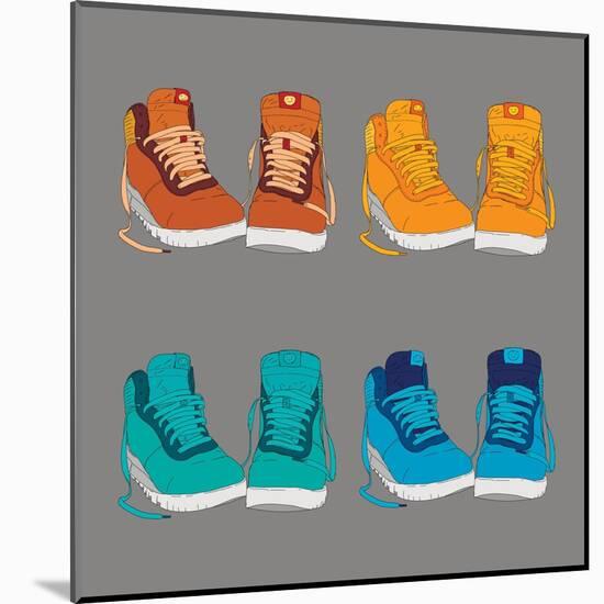 Vector Illustration of Shoes-Yuriy Borisov-Mounted Art Print