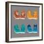 Vector Illustration of Shoes-Yuriy Borisov-Framed Art Print