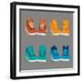 Vector Illustration of Shoes-Yuriy Borisov-Framed Art Print