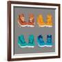 Vector Illustration of Shoes-Yuriy Borisov-Framed Art Print
