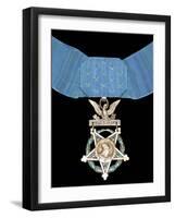 Vector Illustration of the Medal of Honor-Stocktrek Images-Framed Photographic Print