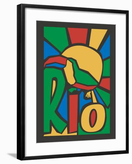 Vector Illustration Rio Poster-trentemoller-Framed Art Print