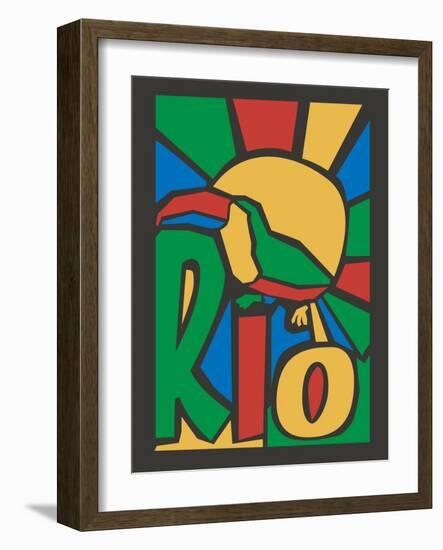 Vector Illustration Rio Poster-trentemoller-Framed Art Print