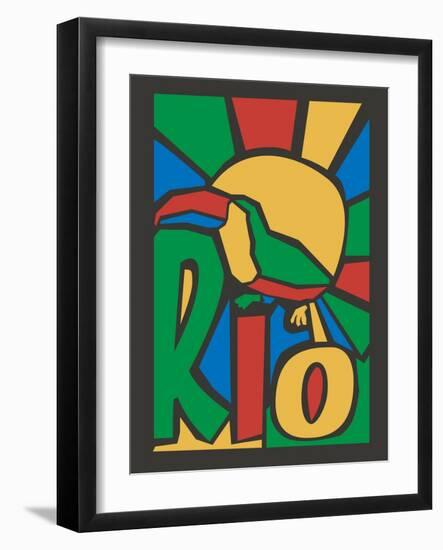 Vector Illustration Rio Poster-trentemoller-Framed Art Print