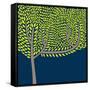 Vector Illustration with Abstract Tree-vareennik-Framed Stretched Canvas