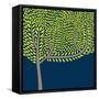 Vector Illustration with Abstract Tree-vareennik-Framed Stretched Canvas