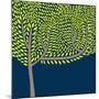 Vector Illustration with Abstract Tree-vareennik-Mounted Art Print