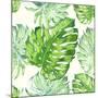 Vector Illustration with Tropical Leaves-Monash-Mounted Art Print