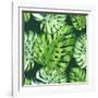 Vector Illustration with Tropical Leaves-Monash-Framed Art Print