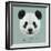 Vector Illustrative Portrait of Panda.Cute Attractive Face Bears.-ant_art-Framed Art Print