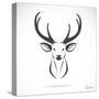 Vector Image of an Deer Head-yod67-Stretched Canvas