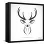 Vector Image of an Deer Head-yod67-Framed Stretched Canvas