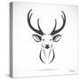 Vector Image of an Deer Head-yod67-Stretched Canvas