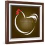 Vector Image of an Hen-yod67-Framed Art Print