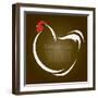 Vector Image of an Hen-yod67-Framed Art Print