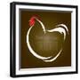 Vector Image of an Hen-yod67-Framed Art Print