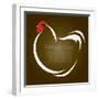 Vector Image of an Hen-yod67-Framed Art Print