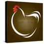 Vector Image of an Hen-yod67-Stretched Canvas