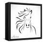 Vector Image of an Horse-yod67-Framed Stretched Canvas