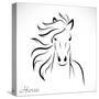 Vector Image of an Horse-yod67-Stretched Canvas