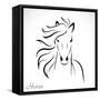 Vector Image of an Horse-yod67-Framed Stretched Canvas