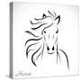 Vector Image of an Horse-yod67-Stretched Canvas