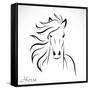 Vector Image of an Horse-yod67-Framed Stretched Canvas