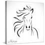 Vector Image of an Horse-yod67-Stretched Canvas