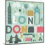 Vector London Symbols-Lavandaart-Mounted Art Print